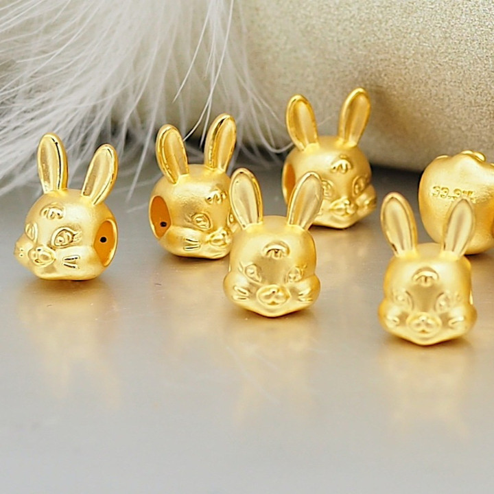 纯金安雅兔吊坠（0.45-0.5克）