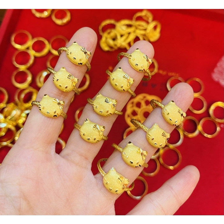 纯银猫咪戒指 | KMDGold 设计