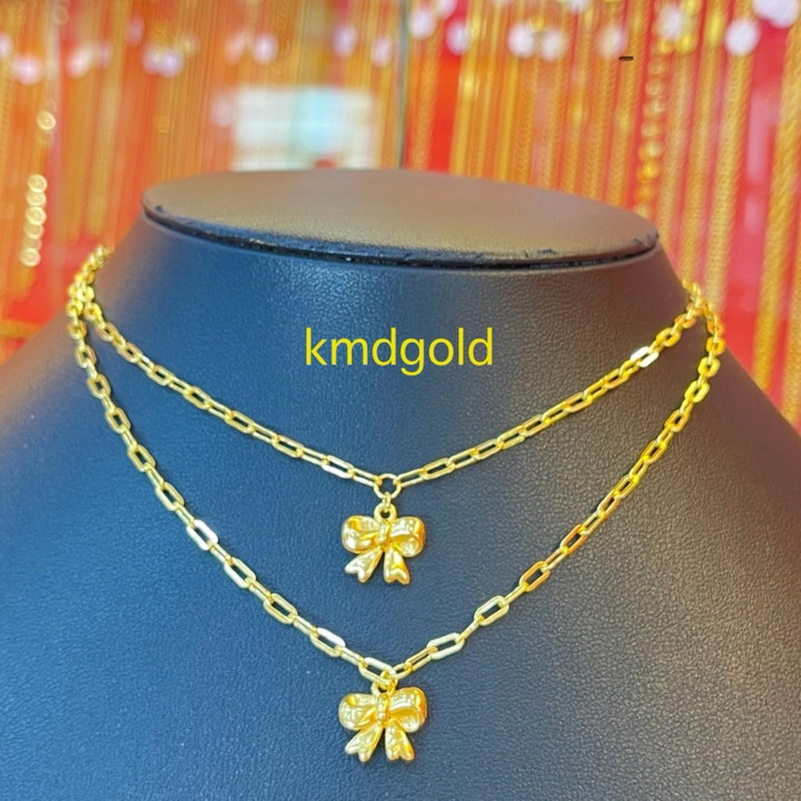 正品黄金 KMDGOLD 1-Salung 项链