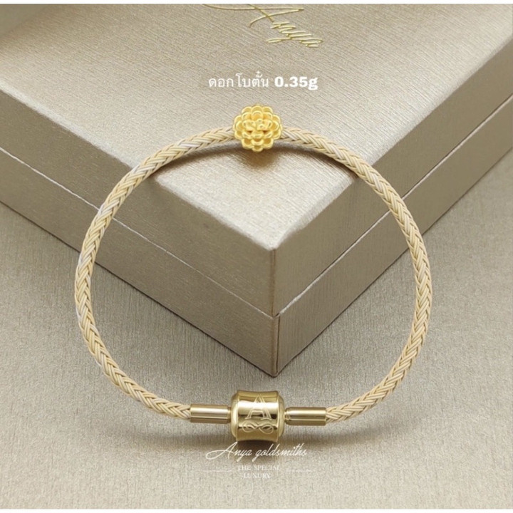 纯金安雅牡丹花吊坠 | 精致优雅