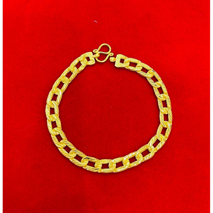 纯金扭纹手链 - KMDGold (14K)