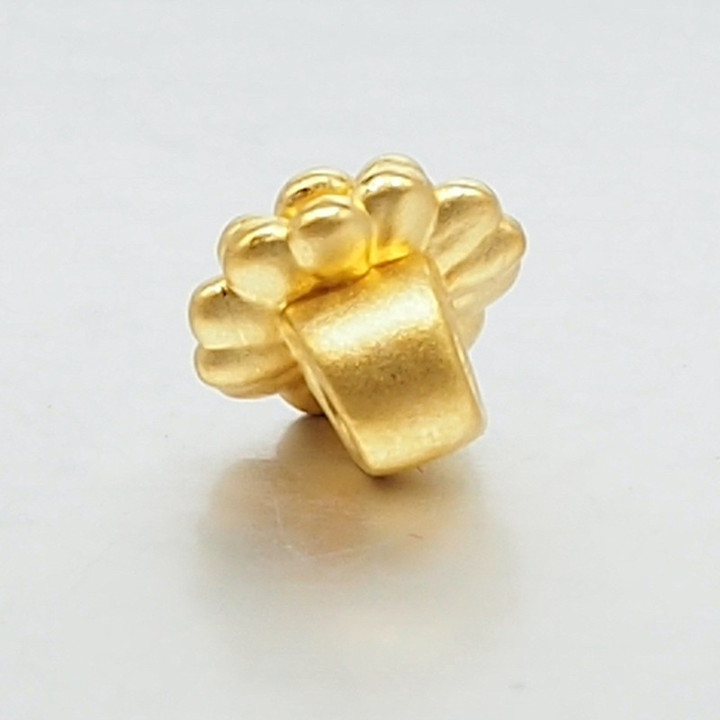 纯金安雅牡丹花吊坠 | 精致优雅