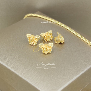 Elegant Jasmine Gold Pendant | 99.9% Pure Gold