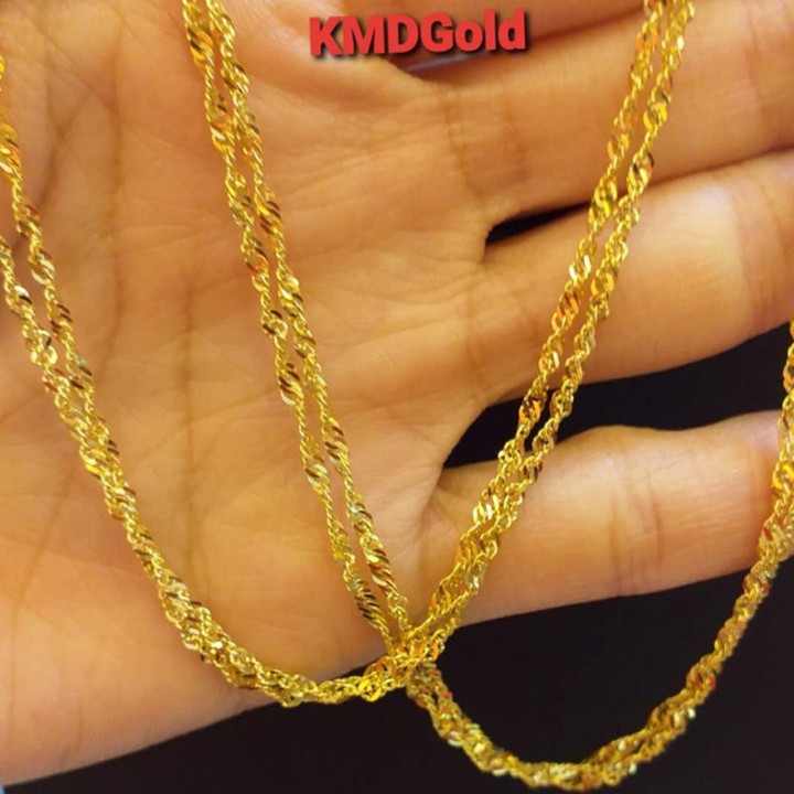 纯24K金迪斯科项链 | KMDGold Yaowarat 设计