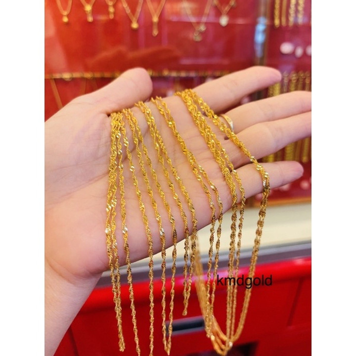 纯24K金迪斯科项链 | KMDGold Yaowarat 设计