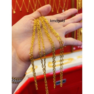 96.5%纯金法式链项链