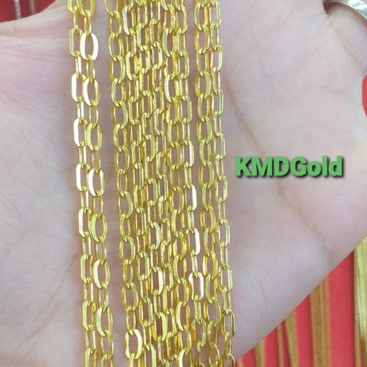 96.5%纯金法式链项链