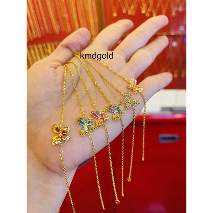 真金手镯 | KMDGold | 14K 半金手镯