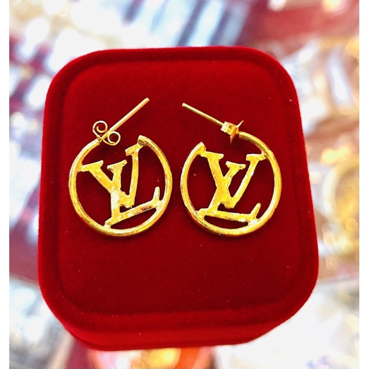 纯金萨隆耳环（14k，3.75克）