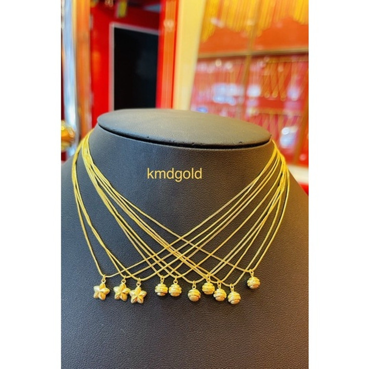 24k 金半 Saluang 项链吊坠 | KMD黄金