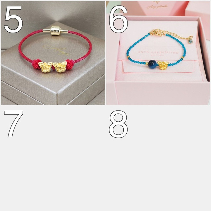 优雅茉莉花金吊坠 | 99.9%纯金