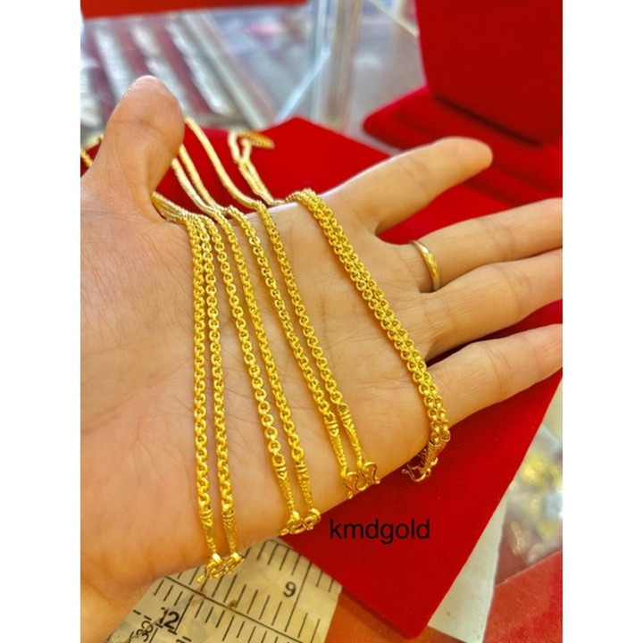 正品 14k 金 Salung 项链 - KMDGold