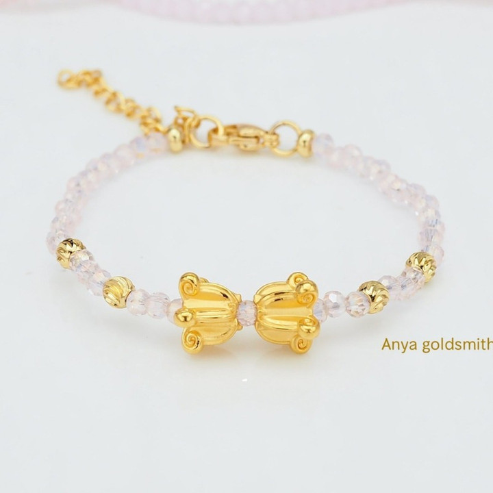 纯金爱心花朵吊坠 | Anya 吊坠（小号）