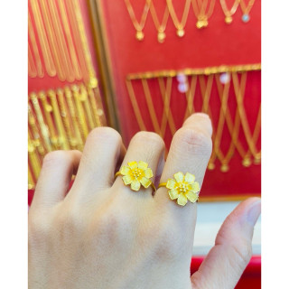 96.5%真金戒指 - 时尚设计