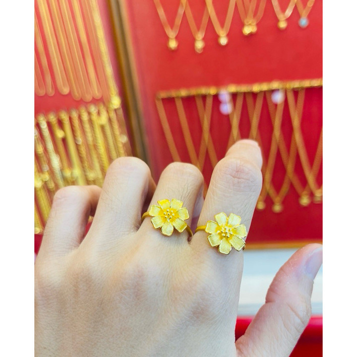 96.5%真金戒指 - 时尚设计