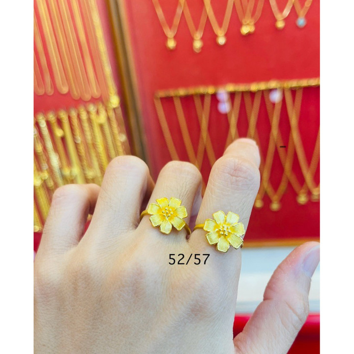 96.5%真金戒指 - 时尚设计