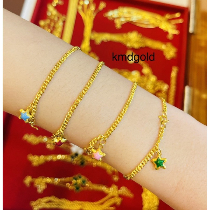 纯金手镯 | KMDGold，96.5% 真品