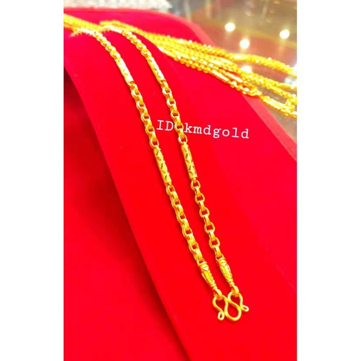 24K金芋头图案项链 | KMDGold