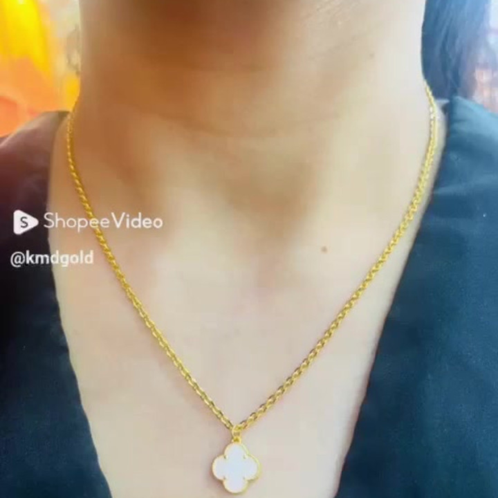 纯金项链 | KMDGold 96.5%，珐琅设计