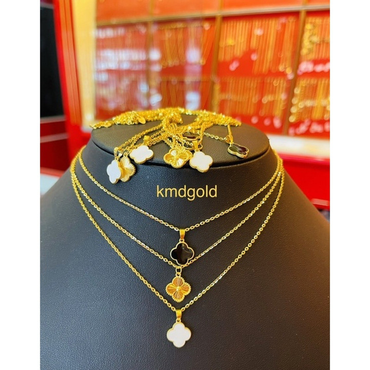 纯金项链 | KMDGold 96.5%，珐琅设计