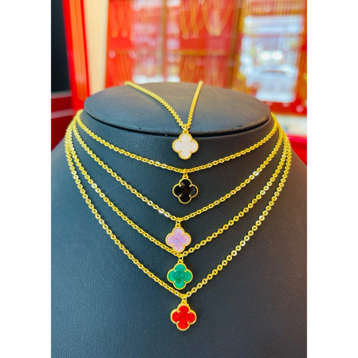 纯金项链 | KMDGold 96.5%，珐琅设计