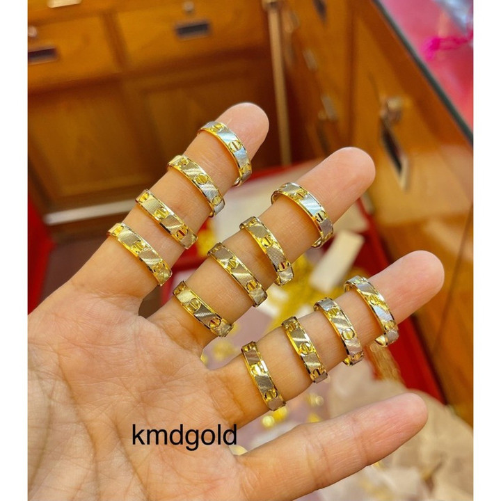 纯金戒指 (24K) - KMDGold | 萨隆尺寸 | 含保修
