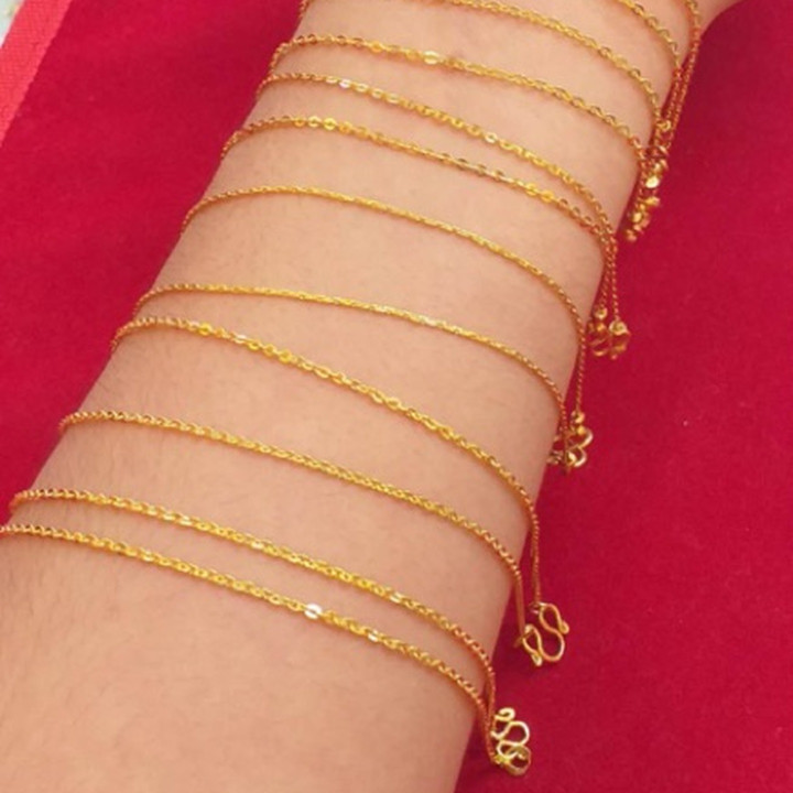 96.5%纯金项链 - KMDGold扭链