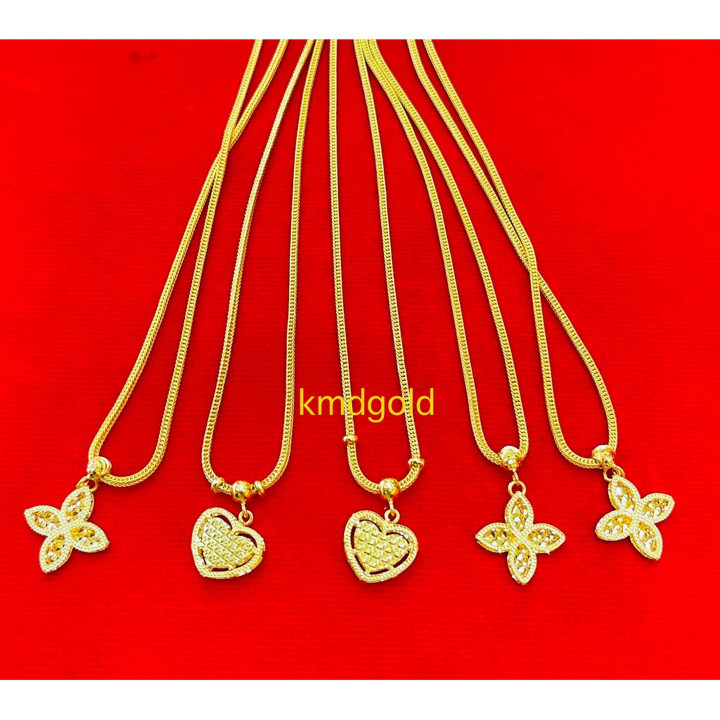 Authentic .965 Gold Necklace with Pendant - KMDGold