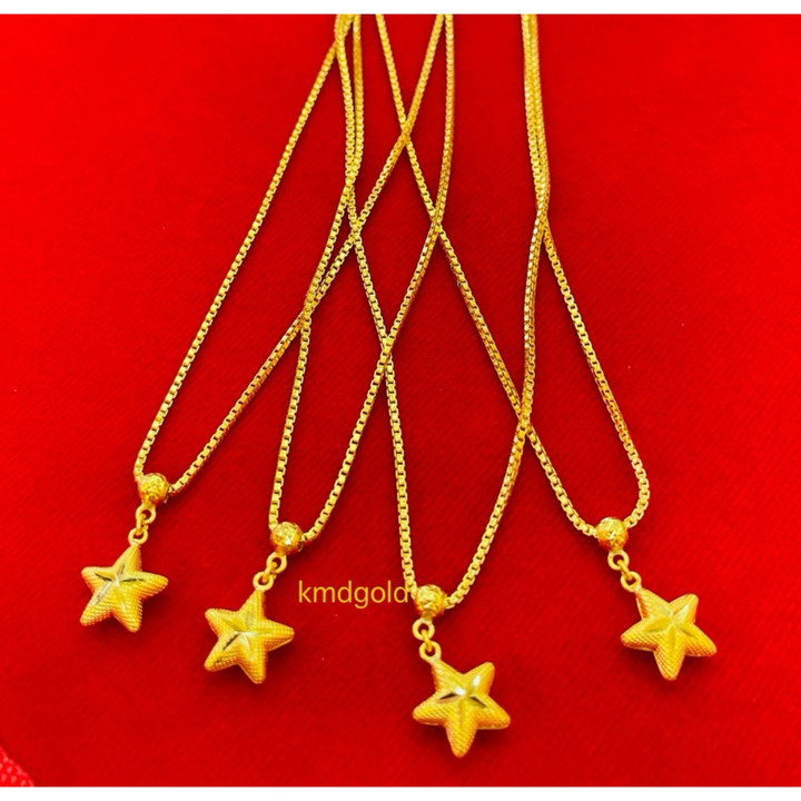 Authentic .965 Gold Necklace with Pendant - KMDGold