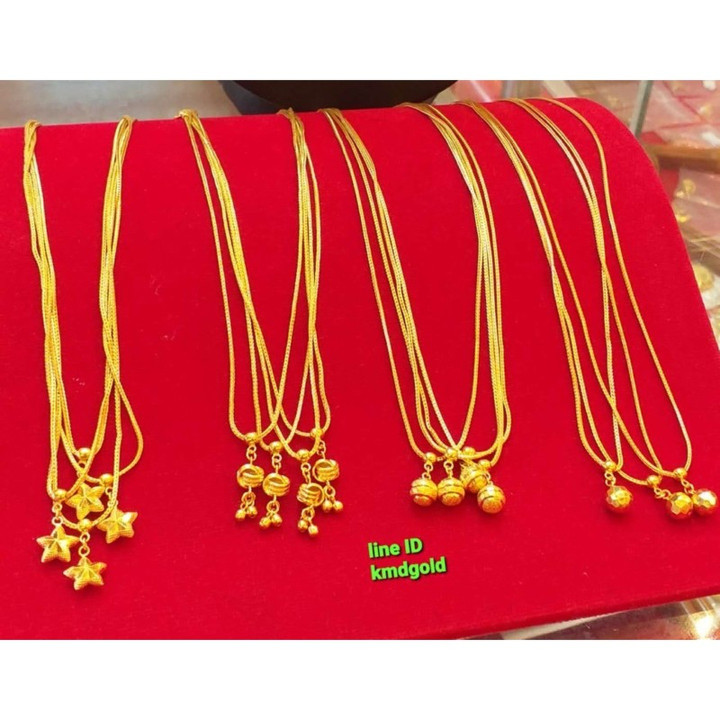 Authentic .965 Gold Necklace with Pendant - KMDGold