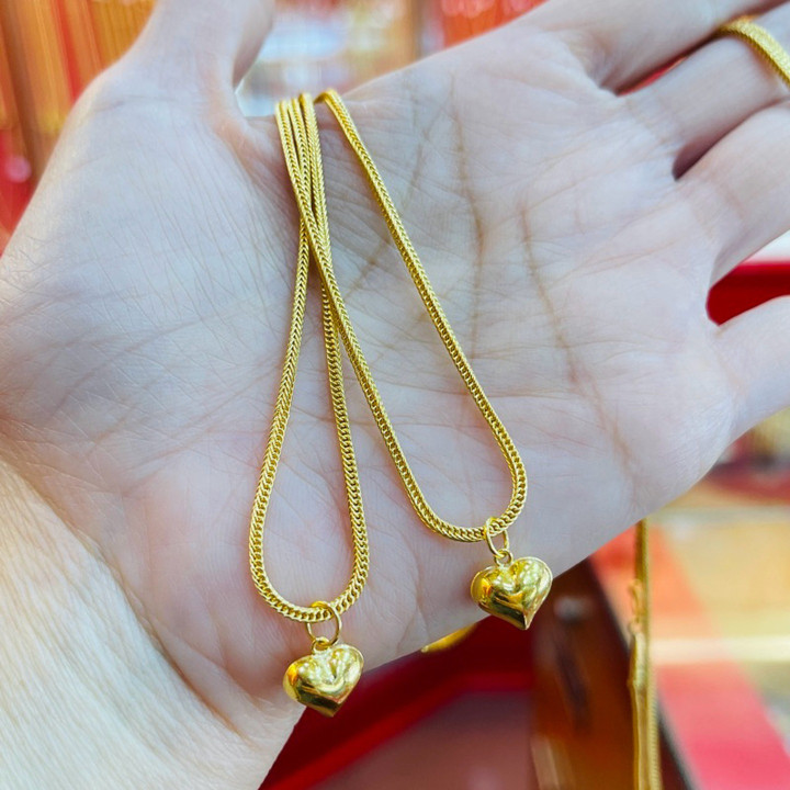 Authentic .965 Gold Necklace with Pendant - KMDGold