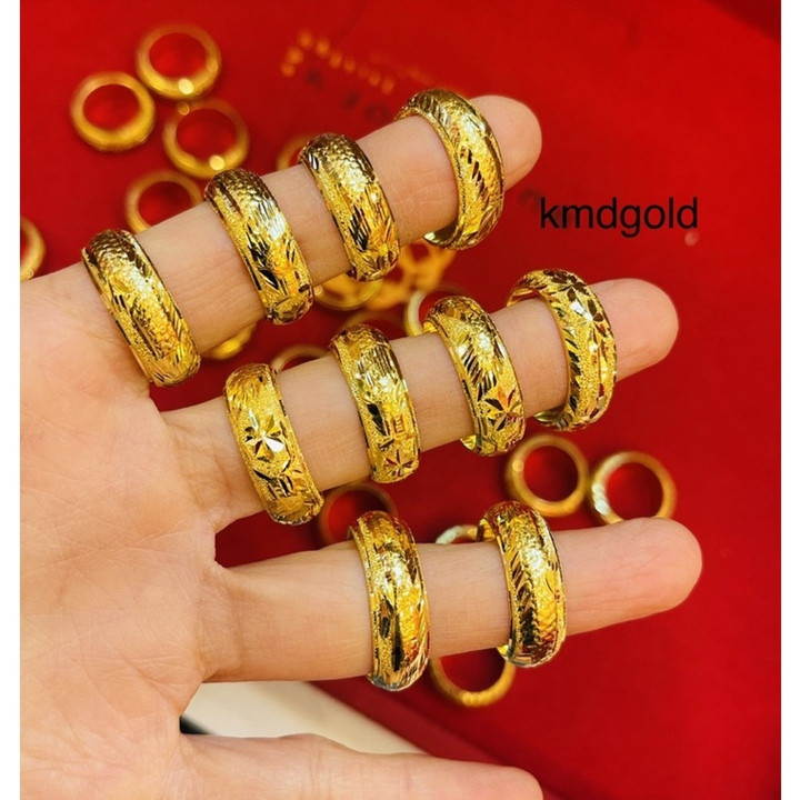 14K金算盘戒指 | KMDGold珠宝