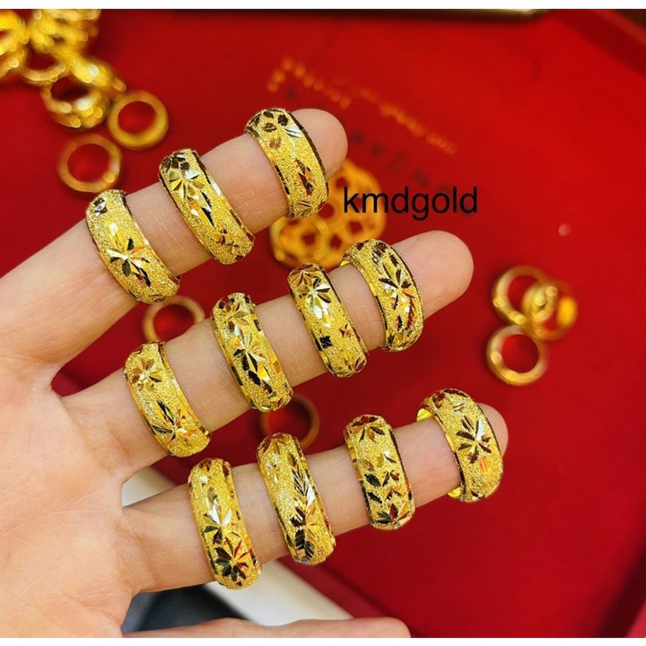 14K金算盘戒指 | KMDGold珠宝