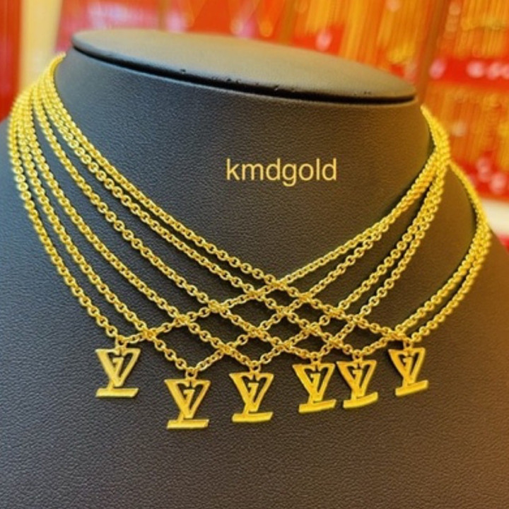 Genuine Gold Pendant Necklace - KMDGold 1-Salung