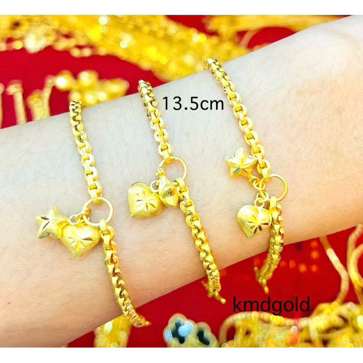 Genuine Gold 1-Salung Bracelet (14k)