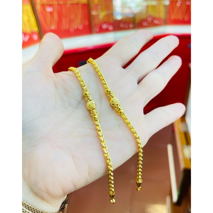 Genuine Gold 1-Salung Bracelet (14k)