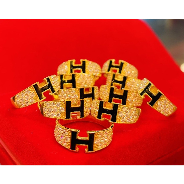 24K双色金戒指 - KMDGold | 96.5%纯度