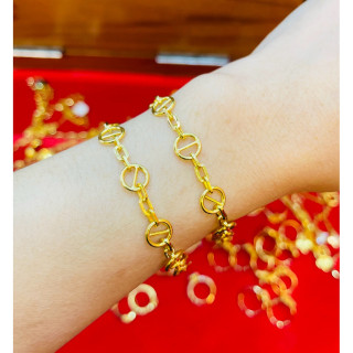 96.5% Pure Gold Chain Bracelet | KMDGold