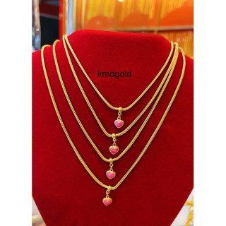 正品黄金奔驰链吊坠项链 - KMDGold