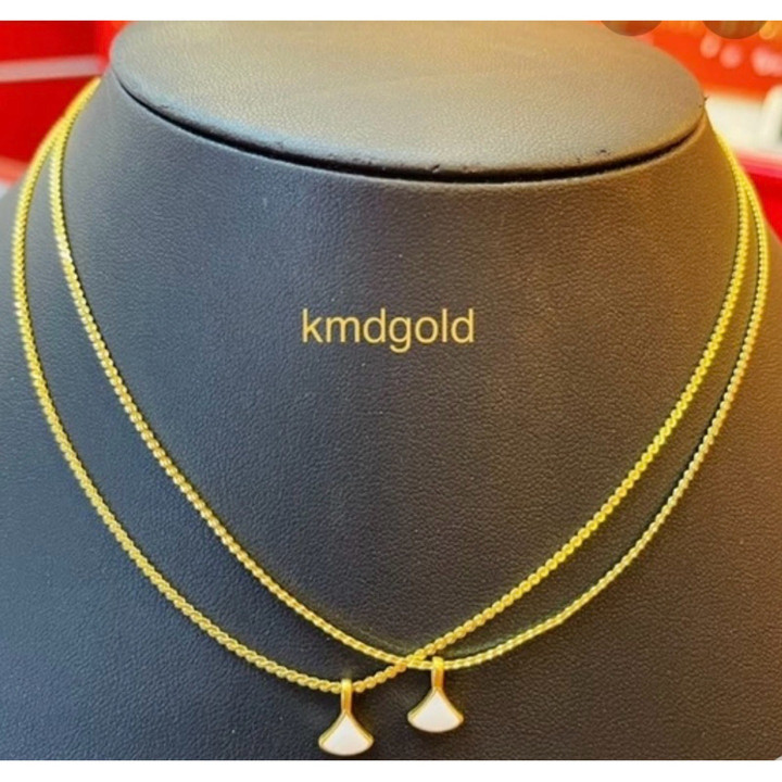 قلادة سلسلة بنز من الذهب الخالص - KMDGold