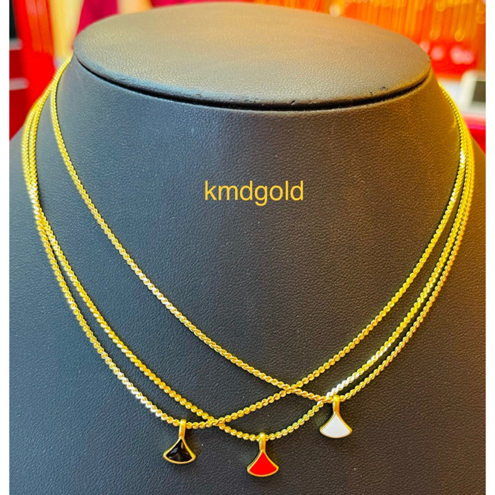 قلادة سلسلة بنز من الذهب الخالص - KMDGold