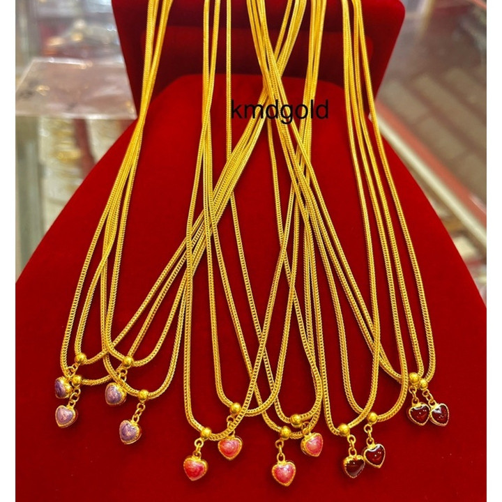 قلادة سلسلة بنز من الذهب الخالص - KMDGold