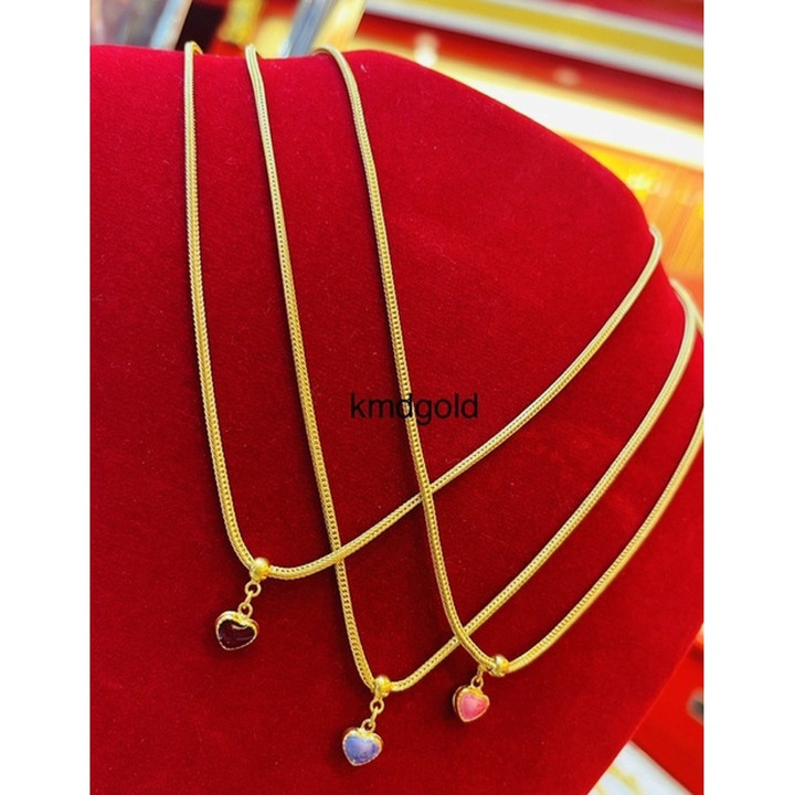 قلادة سلسلة بنز من الذهب الخالص - KMDGold