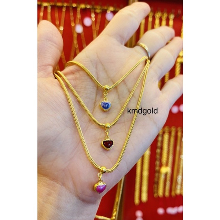 قلادة سلسلة بنز من الذهب الخالص - KMDGold