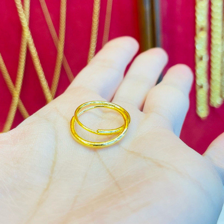 96.5%纯金Salung耳环 - KMDGOLD