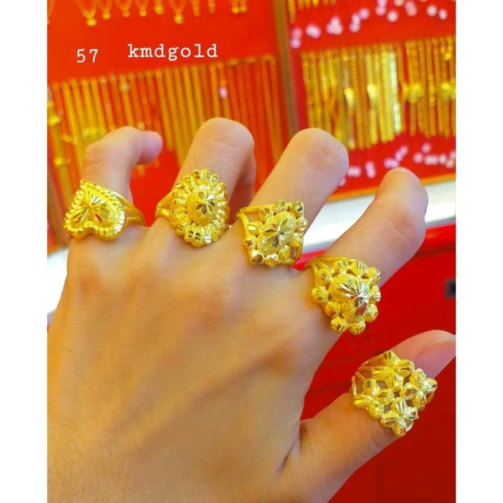 KMDGold 14K金时尚戒指 - 含保修