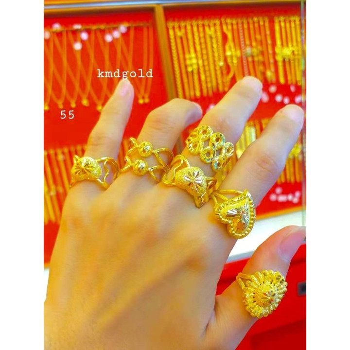 KMDGold 14K金时尚戒指 - 含保修