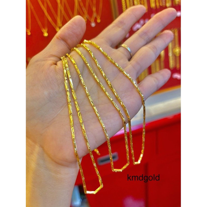 真金双链项链（7.5克）