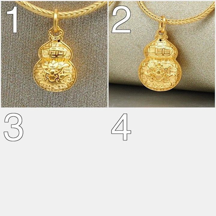 纯金安雅葫芦吊坠 | 永恒优雅