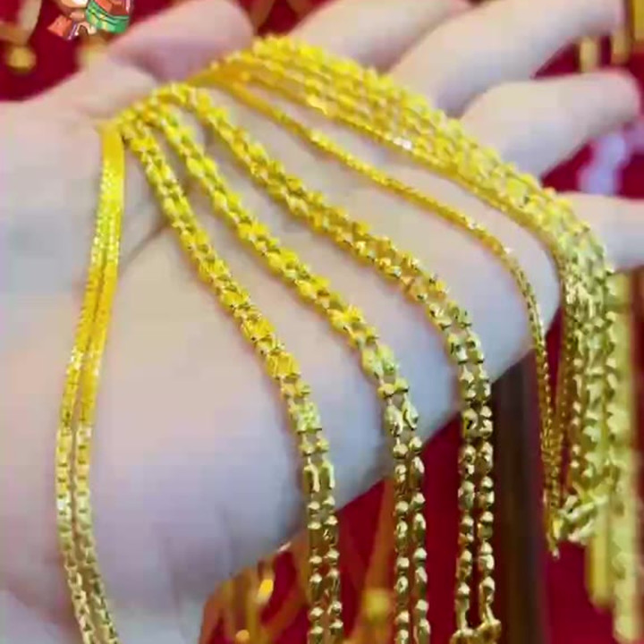 真金双链项链（7.5克）